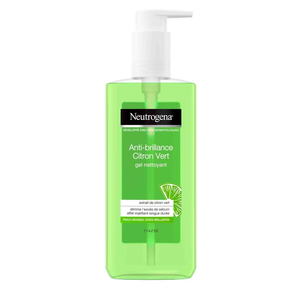 Neutrogena gel nettoyant Anti-brillance Citron Vert 